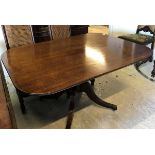 A late Regency mahogany breakfast table,