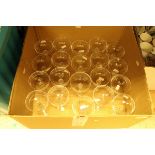 Two boxes of assorted sundry items to include champagne glasses, Robert Welch napkin rings,