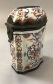 A 19th Century Sampson style hinge lidded stamp box