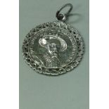 A James I silver 1604 medallion commemorating Peace with Spain,