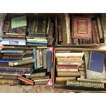 Four boxes of various antiquarian and other books, mainly references and poetical works,