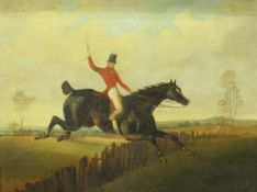 19TH CENTURY ENGLISH SCHOOL AFTER HENRY ALKEN "Huntsman on horse",