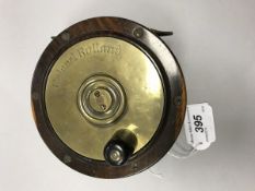 A 5" rosewood "Perth" salmon fly reel,