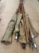 A Sharpe's "Scotia" two piece trout fly rod,