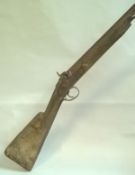 A 19th Century muzzle loading hammer action musket (118cm long overall)