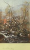 AFTER LIONEL EDWARDS "Hind Hunting - The Mort (Stoke Coombe Devon & Somerset)",