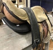 A polo saddle, seat approx 17",