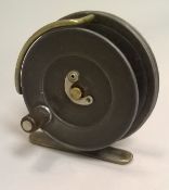 A Hardy "Sunbeam" fly reel duplicated Mark 2 trout fly reel with horseshoe latch