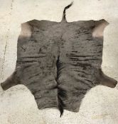 A Wildebeest pelt rug