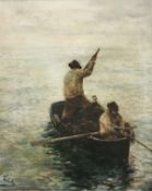 VALETTA "Cornish Sea-Fishing", oil on canvas,