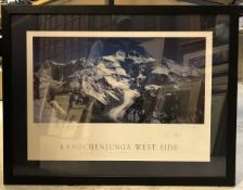 AFTER DOUG SCOTT "Kangchenjunga West Side - from Drohmo", print of a photo by Doug Scott,