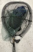 A Hardy folding telescopic trout landing net,
