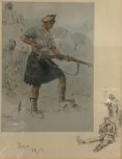 AFTER SNAFFLES (CHARLES JOHNSON-PAYNE) "Jock (KI)", 42nd Black Watch Regiment,