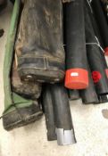 A collection of rod holdalls,