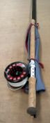 An Airflow "Airlite" 15 ft #10/11 salmon fly rod together with an Airflow "Airtec" #10/12 salmon