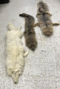 Three various fur stoles