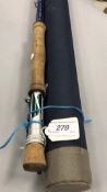 A Greys "XF2" salt water fly rod, 9ft # 8,