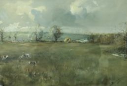 MICHAEL LYNE (1912-1989) "The Quorn New Plantation Away from Scraptoft Gorse",