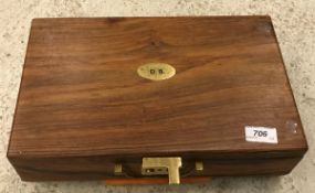 A walnut cased gun cleaning kit by William Powell & Son of Birmingham (14 pieces)