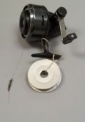 An ABU 508 closed faced fishing reel with spare spool