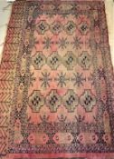 Two Bokhara rugs, the central panel in each,