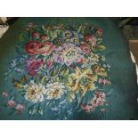 Two sets of early 20th Century tapestry style seat covers,