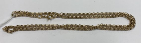 A 9 carat gold Belcher chain, approx 8.
