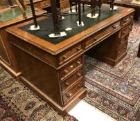 A Victorian mahogany double pedestal desk CONDITION REPORTS Numerous light surface