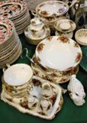 A collection of Royal Albert "Old Country Roses" dinner wares to include tureen, six dinner plates,