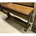 An early 20th Century two drawer side table,