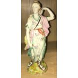 A circa 1800 pearl ware figure of Diana with quiver of arrows (possibly Wedgwood)