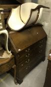 A Georgian mahogany bureau,