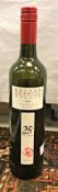 One empty bottle Botham Merrill Willis 2005 Maclaren Vale Chiraz 25th Anniversary limited edition