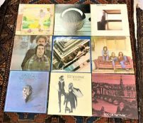 A box of various LPs including The Beatles "1967-1970",