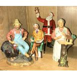 Four various Royal Doulton figures comprising "Pride and Joy" (HN2945), "Santa Claus" (HN2725),