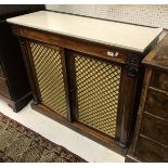 A 19th Century rosewood marble topped chiffonier