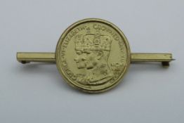 A George VI and Elizabeth Coronation coin,