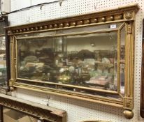A 19th Century giltwood and gesso framed multiplate overmantel mirror CONDITION REPORTS