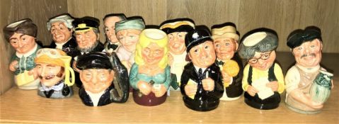 A collection of Royal Doulton "The Doultonville Collection Character Jugs" comprising "Betty