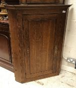 A 19th Century oak corner cupboard