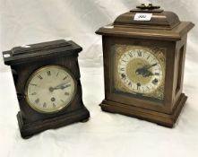 An early 20th Century oak cased mantel clock by G.