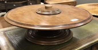 A mahogany lazy Susan