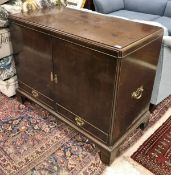 An 18th Century walnut press cupboard,