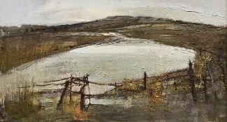 JOHN MARLOW "Norfolk Landscape", oil on board unsigned,