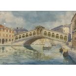 G SUTTON "Realto Bridge, Venice",