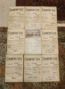 A collection of Country Life magazines dated 1902
