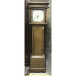 A 19th Century oak cased long case clock,