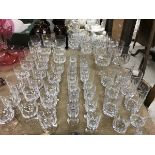 A collection of Wedgwood drinking glasses to include various wines,