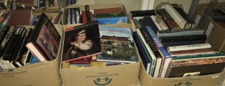 Seven boxes of hardback books, to include "Astronomy" published by Batchworth Press,