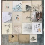 SHINSUI KOBAYASHI "Kingfisher", shikishi (Oriental square shaped picture),